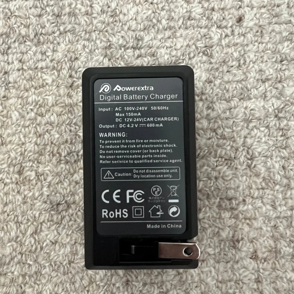 Camera battery charger